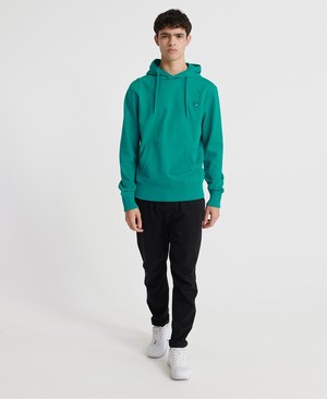 Superdry Collective Loopback Férfi Kapucnis Pulóver Zöld | DGKYH9278